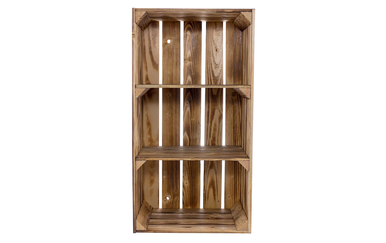 Regal Vintage geflammt 40 x 75 cmRegal im Holzharassen Stil