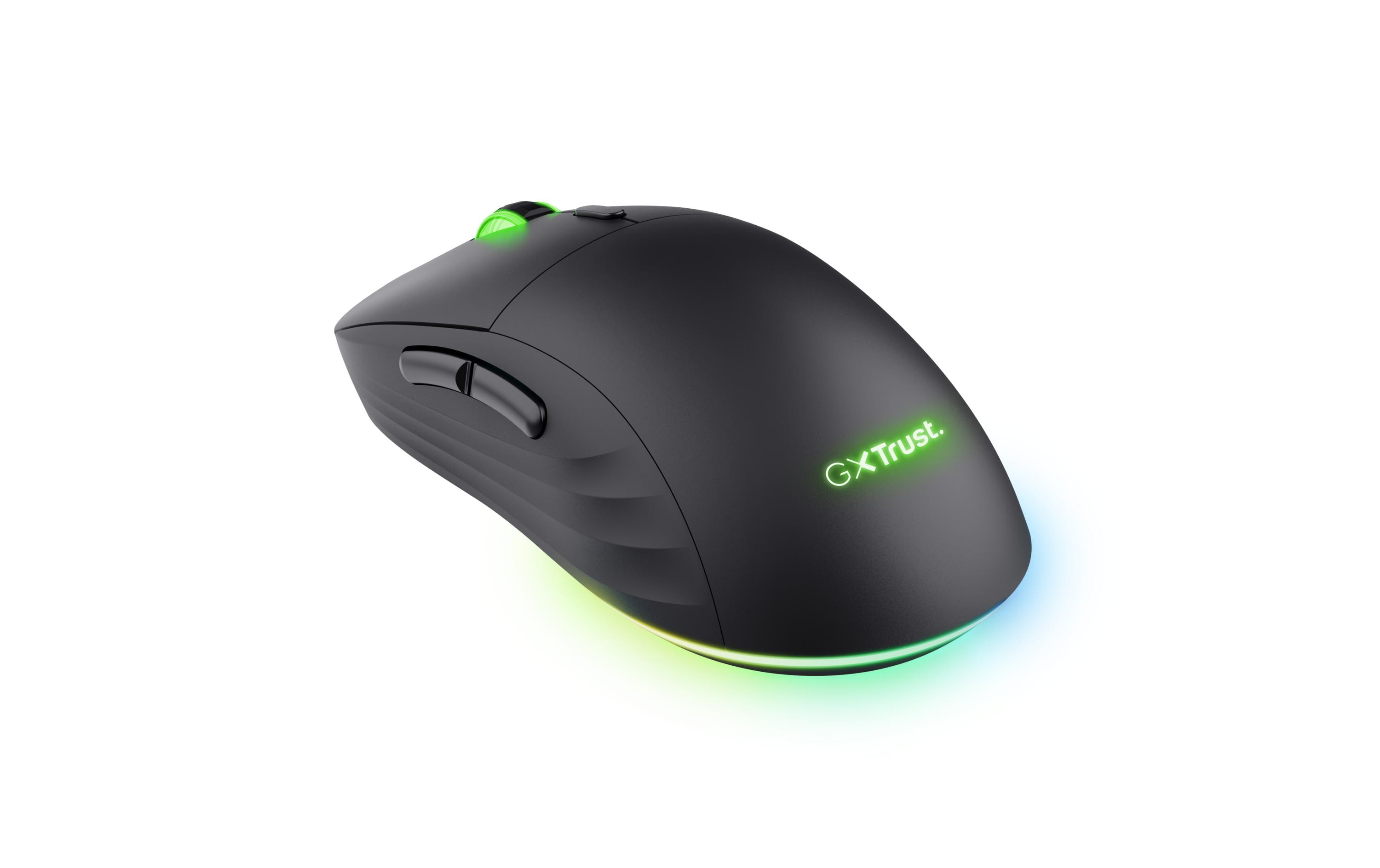 Gaming-Maus GXT 927 Redex+Leistungsstarke kabellose Gaming-Maus mit extrem niedriger Latenz und vollständig einstellbarer RGB-Beleuchtung