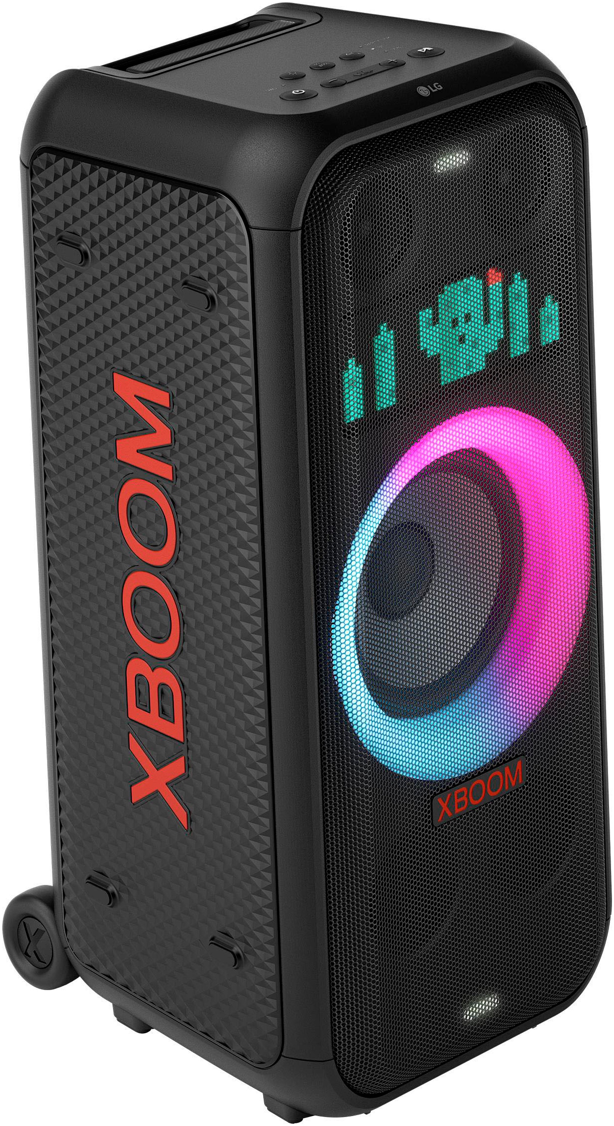LG Party-Lautsprecher »XBOOM DXL7T« 2.1 (Bluetooth 2.1 Soundsystem | App-Steuerung | Beleuchtungseffekte | DJ-Funktionen | Equalizer | Karaoke-fähig | Multipoint Anbindung | Wireless Party Connect 250 W)