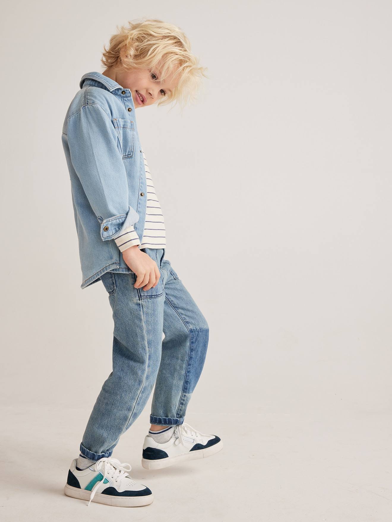 Calça jeans reta 