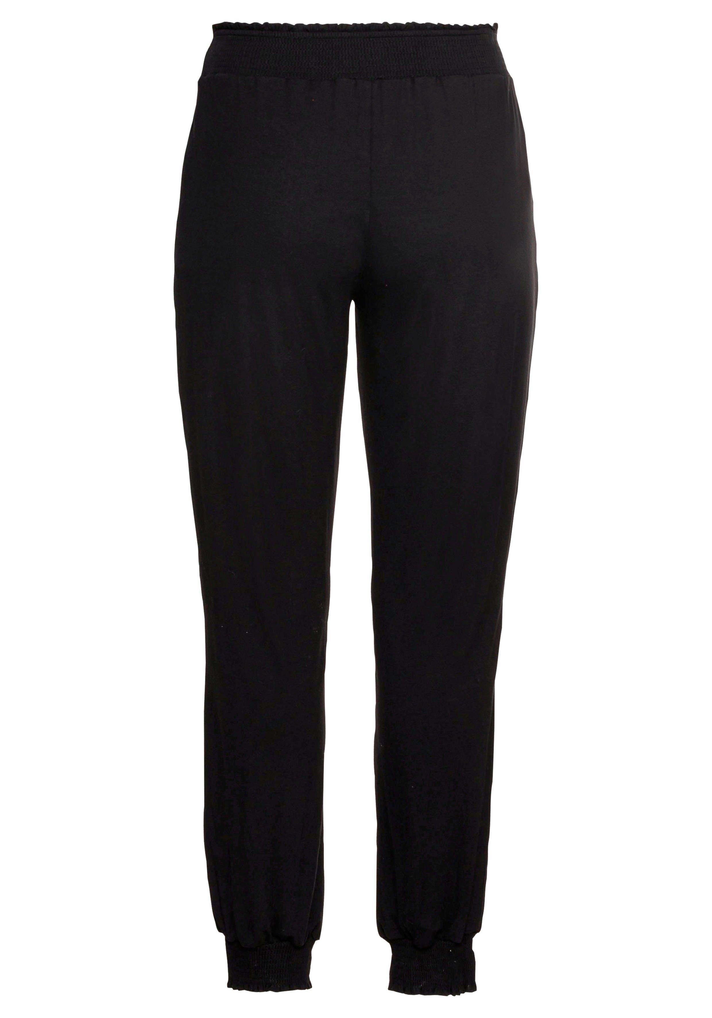 Jerseyhose im Joggpants-Stil, mit gesmoktem Bund