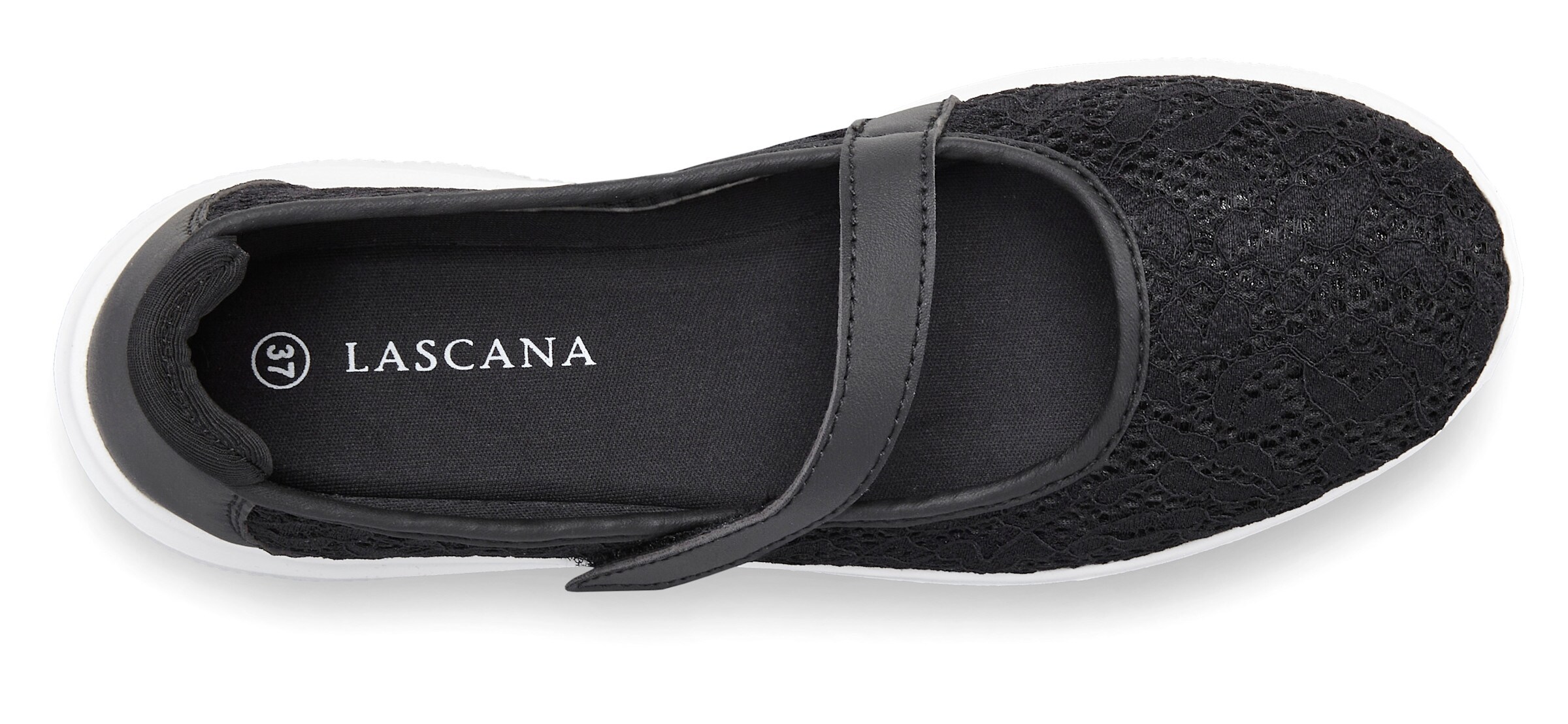 LASCANA Slipper in schwarz