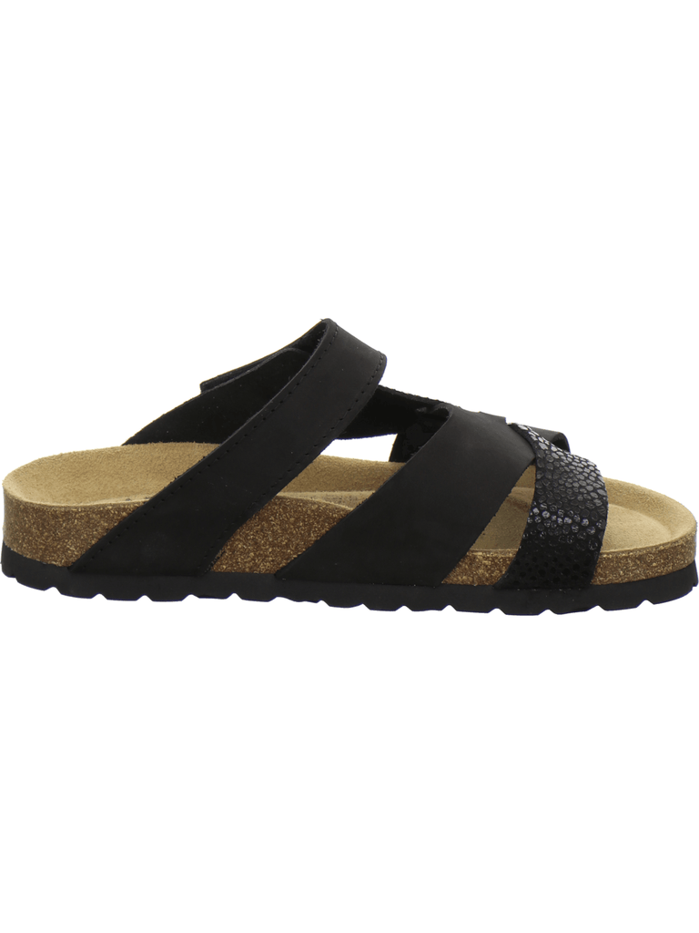 Pantoletten Damen Kralle schwarz