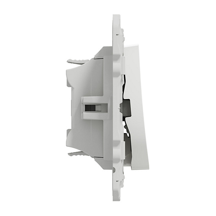 Interrupteur va-et-vient lumineux Schneider Electric Odace blanc