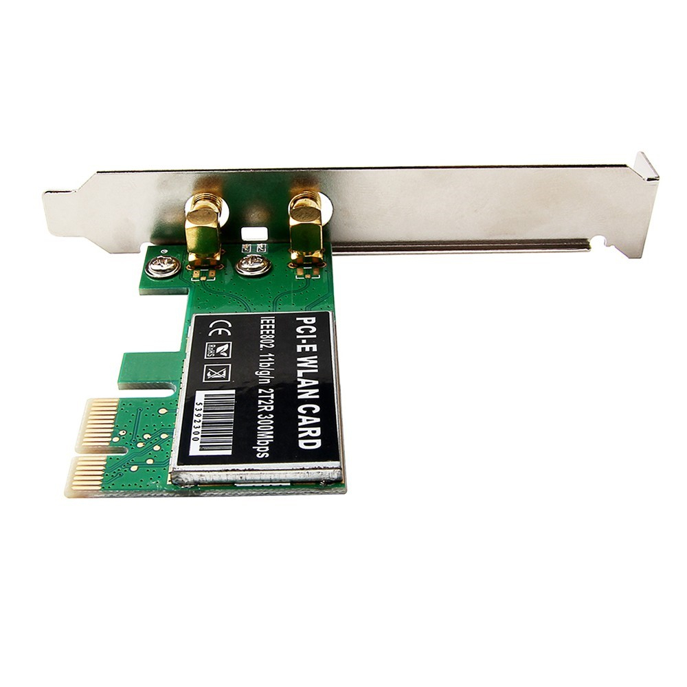 (1200Mbit/s) 5.8Ghz / 2.4Ghz Dualband PCIe x1 WiFi Wireless Netzwerkkarte für PC / Computer Adapter - Schwarz