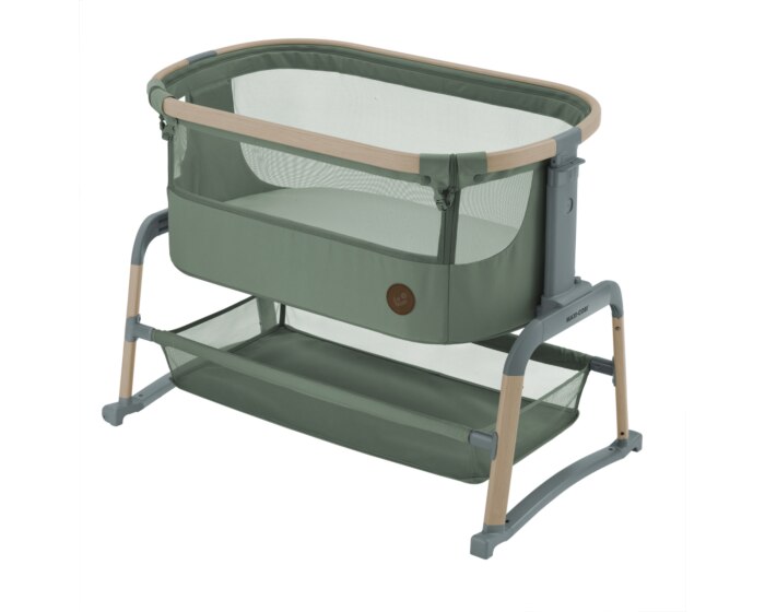 Iora Air Beistellbettchen 0 - 6 M   0 - 9 kg    Allround-Netzgewebe |    Erhöhter Komfort |    Schaukelmodus |    100 % recycelte Eco Care-Stoffe |