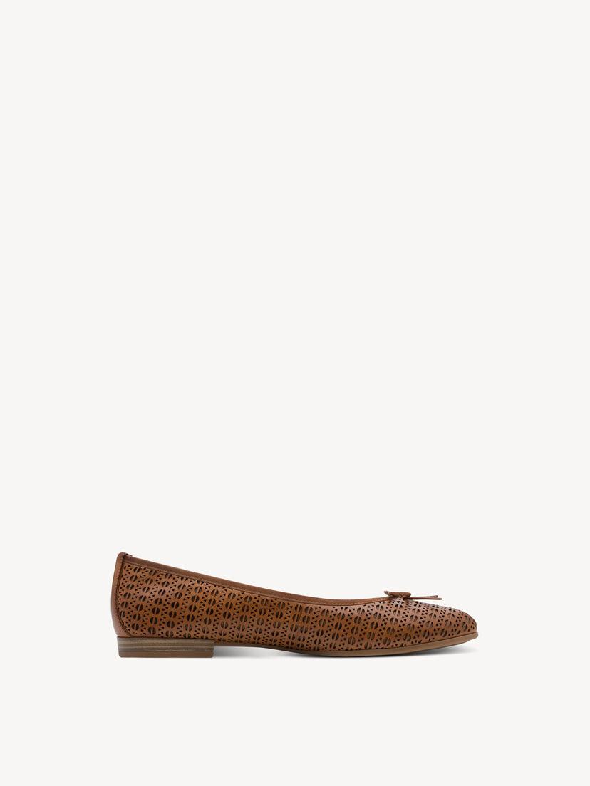 Leren Ballerina - bruin