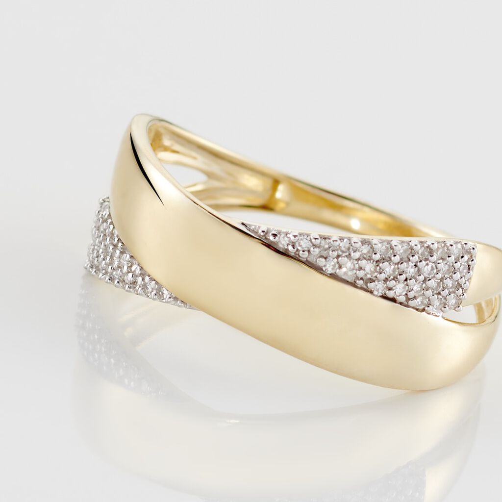 Bague Sakura Or Bicolore Diamant