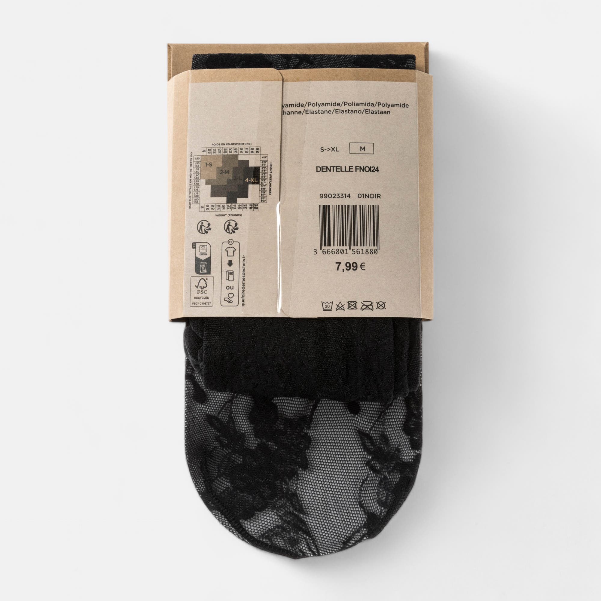 Collants/mi-bas Femme noir