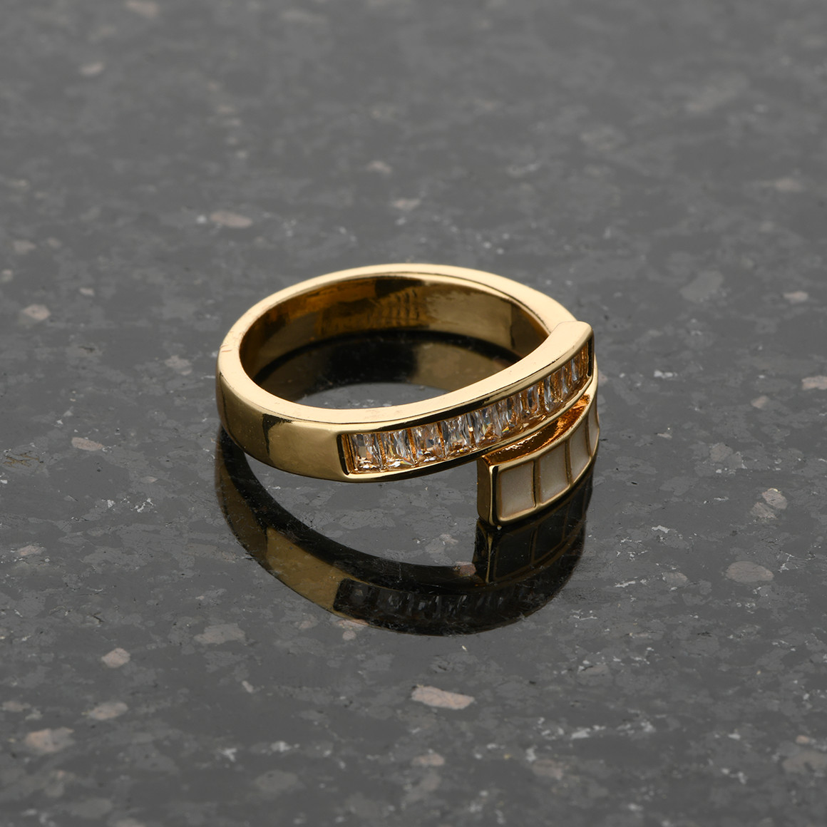 Gina Benotti Damen Ring mit Schmucksteinen gold