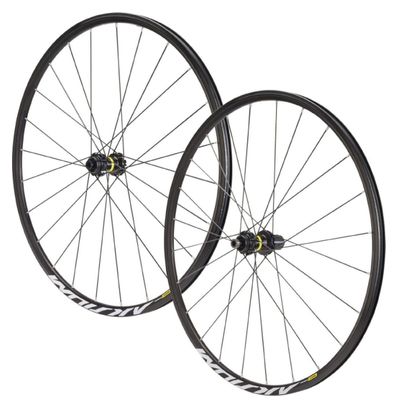 Roues route 700 mavic aksium disc centerlock axe 12x142 et 12x100 noir 11-10v. Shimano (avant   arriere) - serie limitee