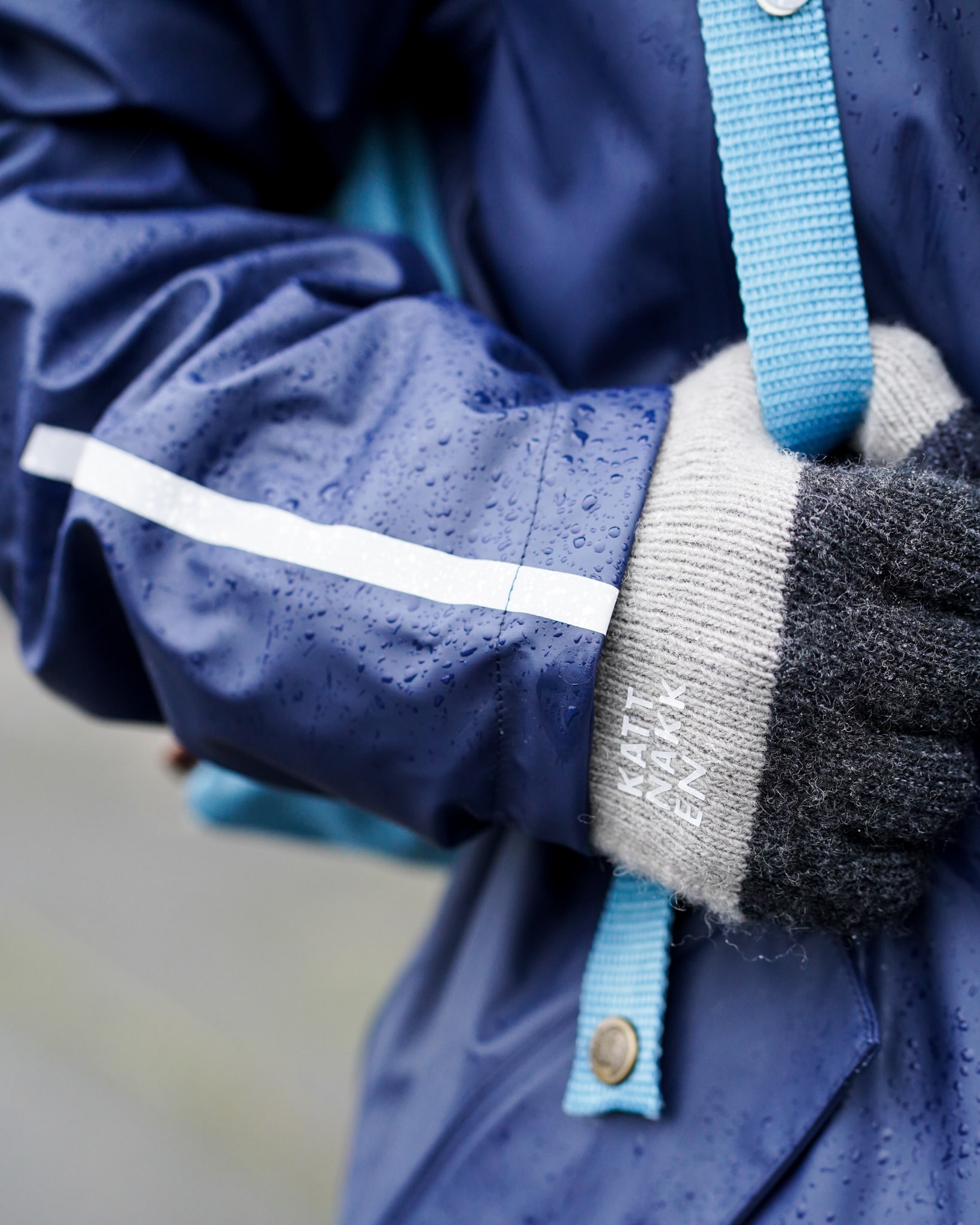 Kattnakken Regnparkas Ekstra Ermlengde, Voksen<br>Fôret Regnparkas til Voksne –unisex-modell, Perfekt for Øsende Regnvær!