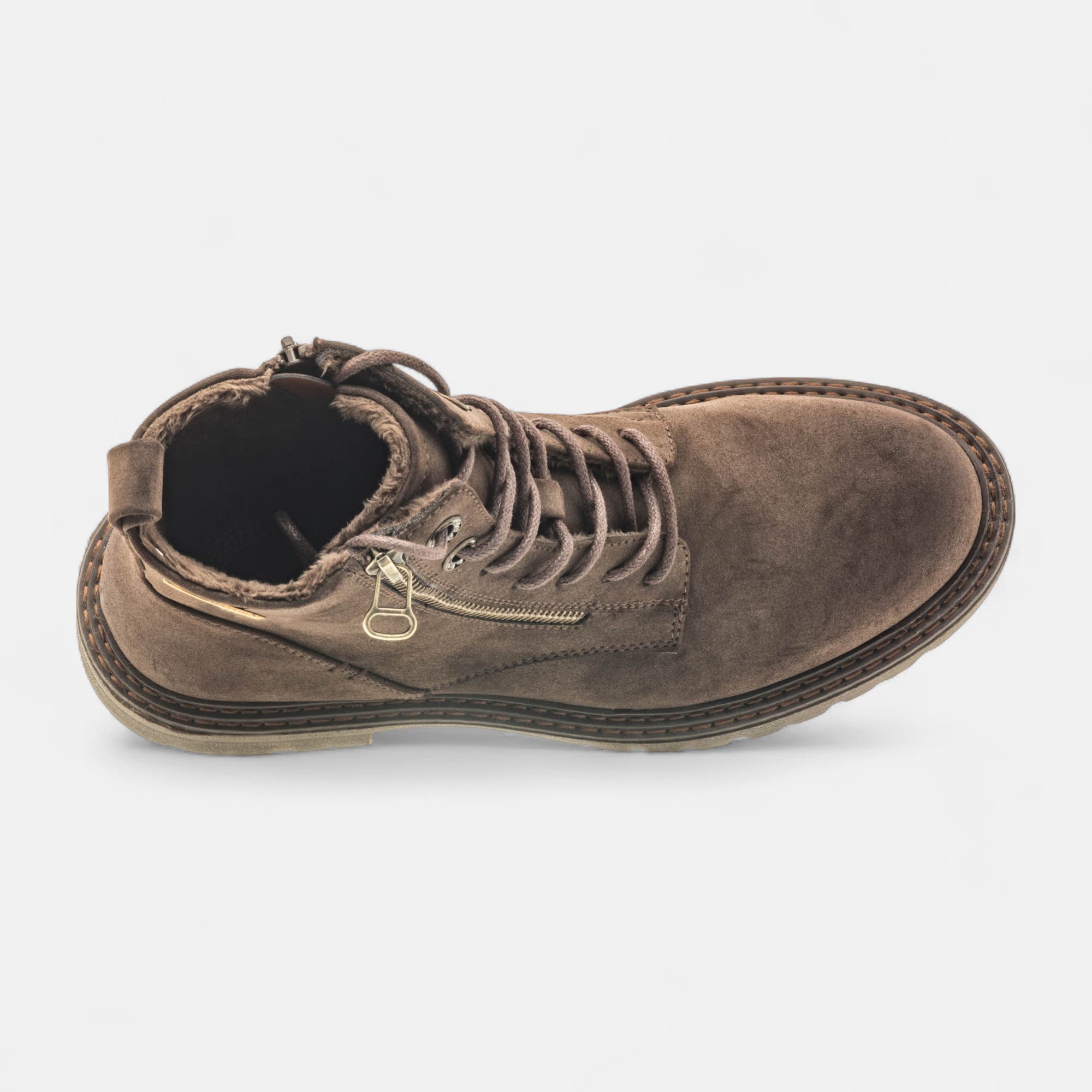 Bottines à lacets Femme marron