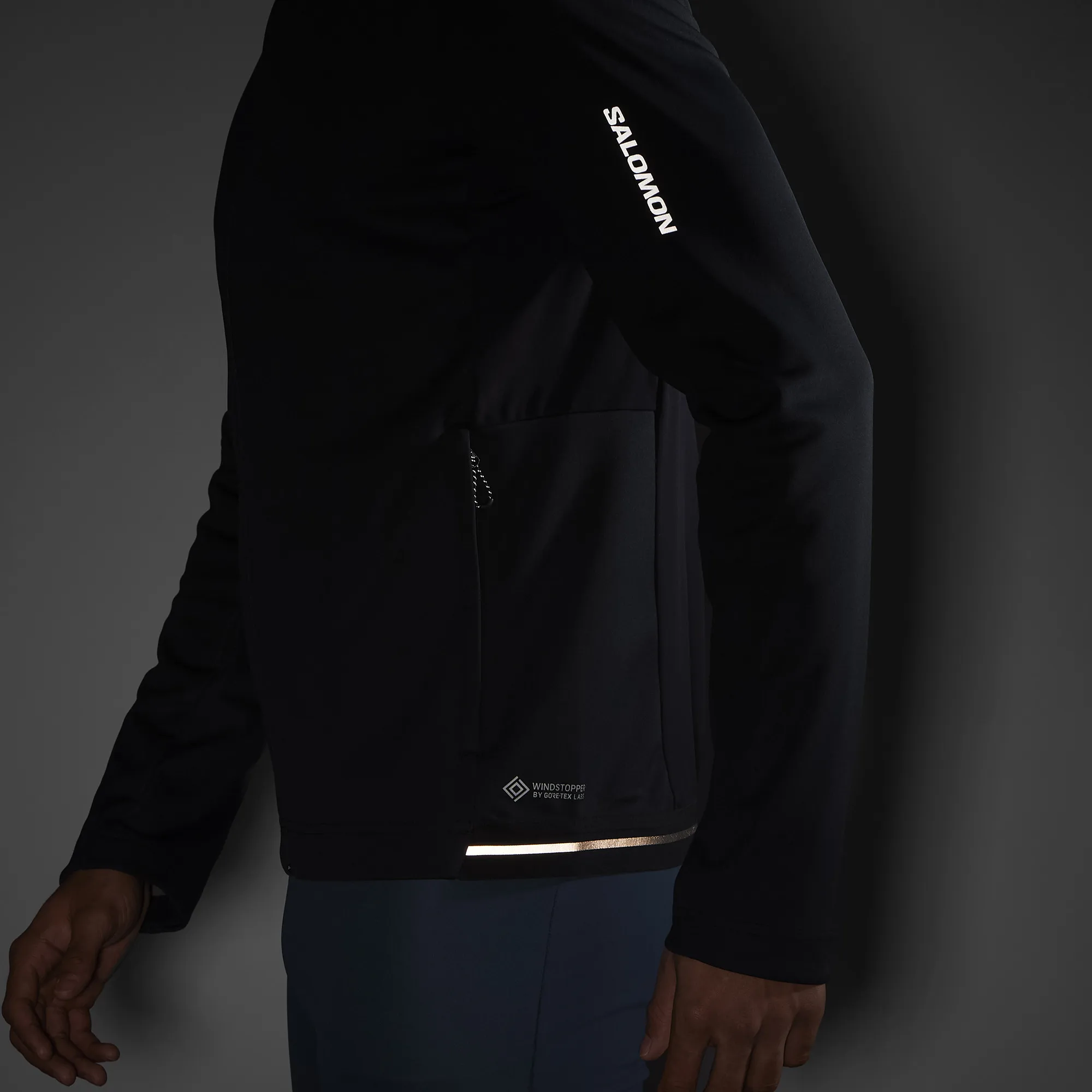Salomon Men's GORE-TEX Softshell Jacket Deep Black