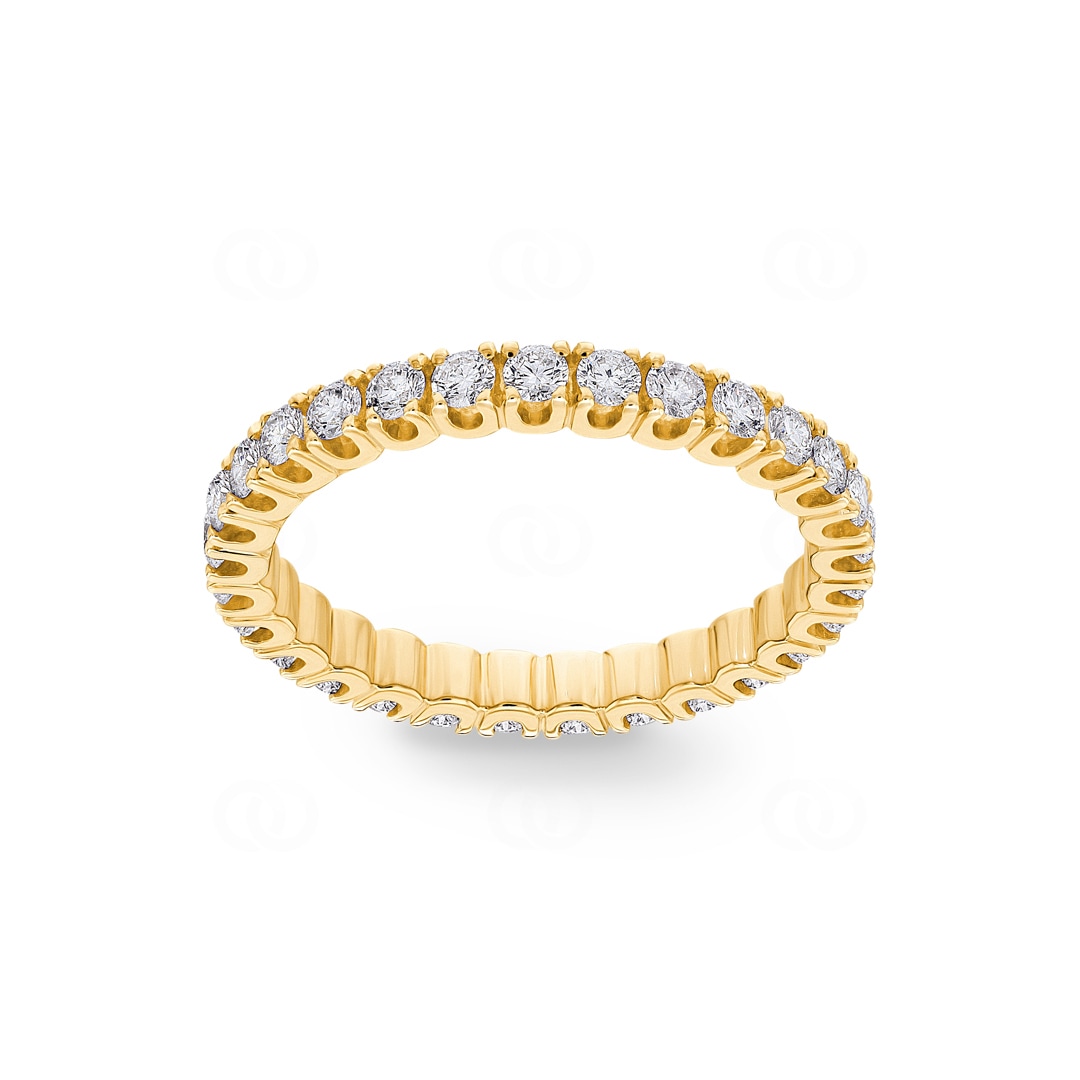 Mémoire-Ring 750/18 K Gelbgold mit Diamanten 1.00 ct H/si