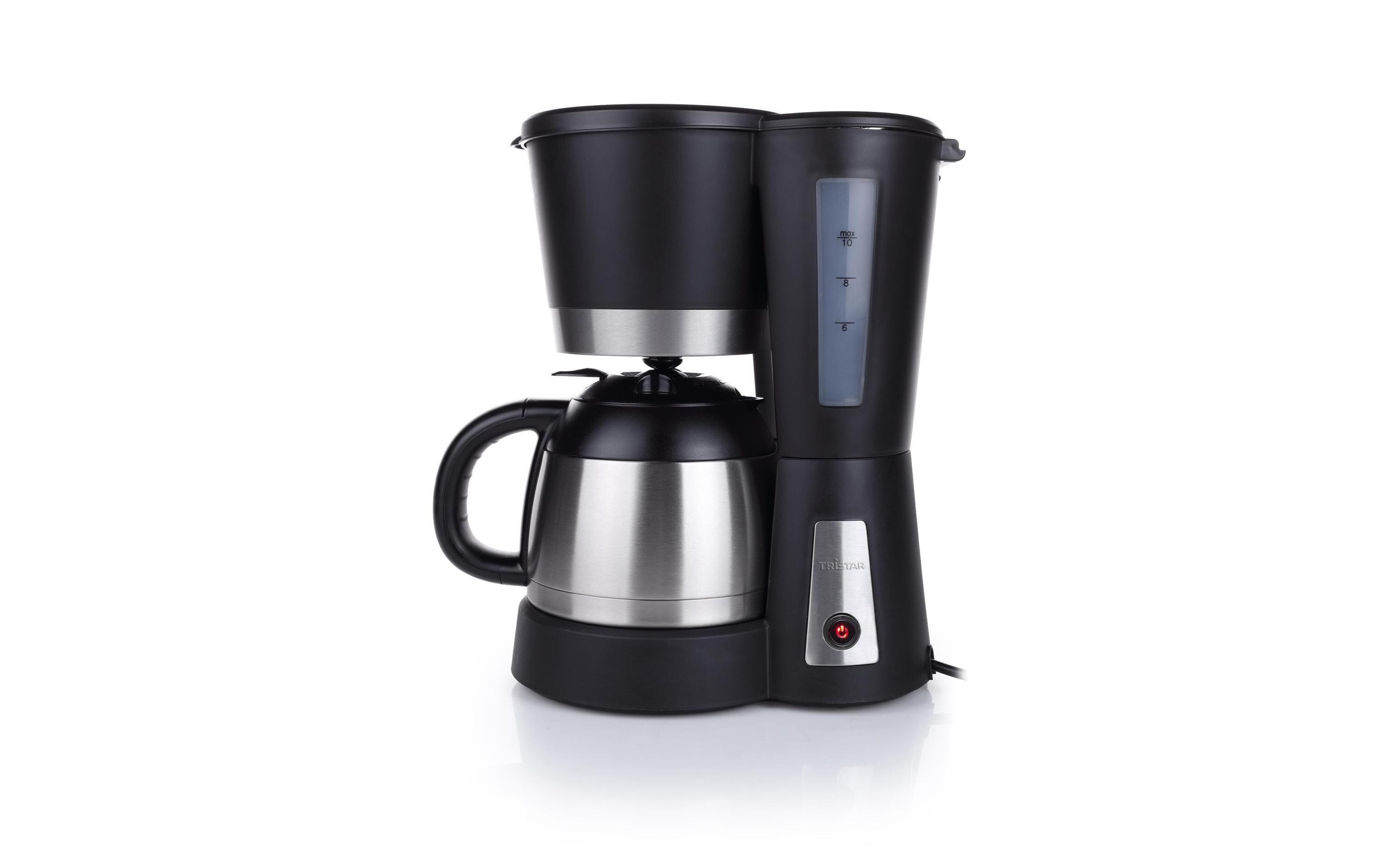 Filterkaffeemaschine CM-1234 Schwarz/SilberFür bis zu 10 Tassen frisch gebrühten Kaffee