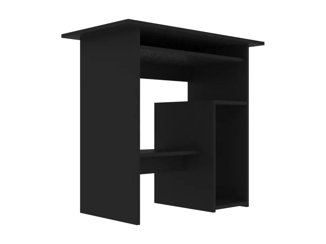 Bureau Noir 80x45x74 cm Bois d’ingénierie