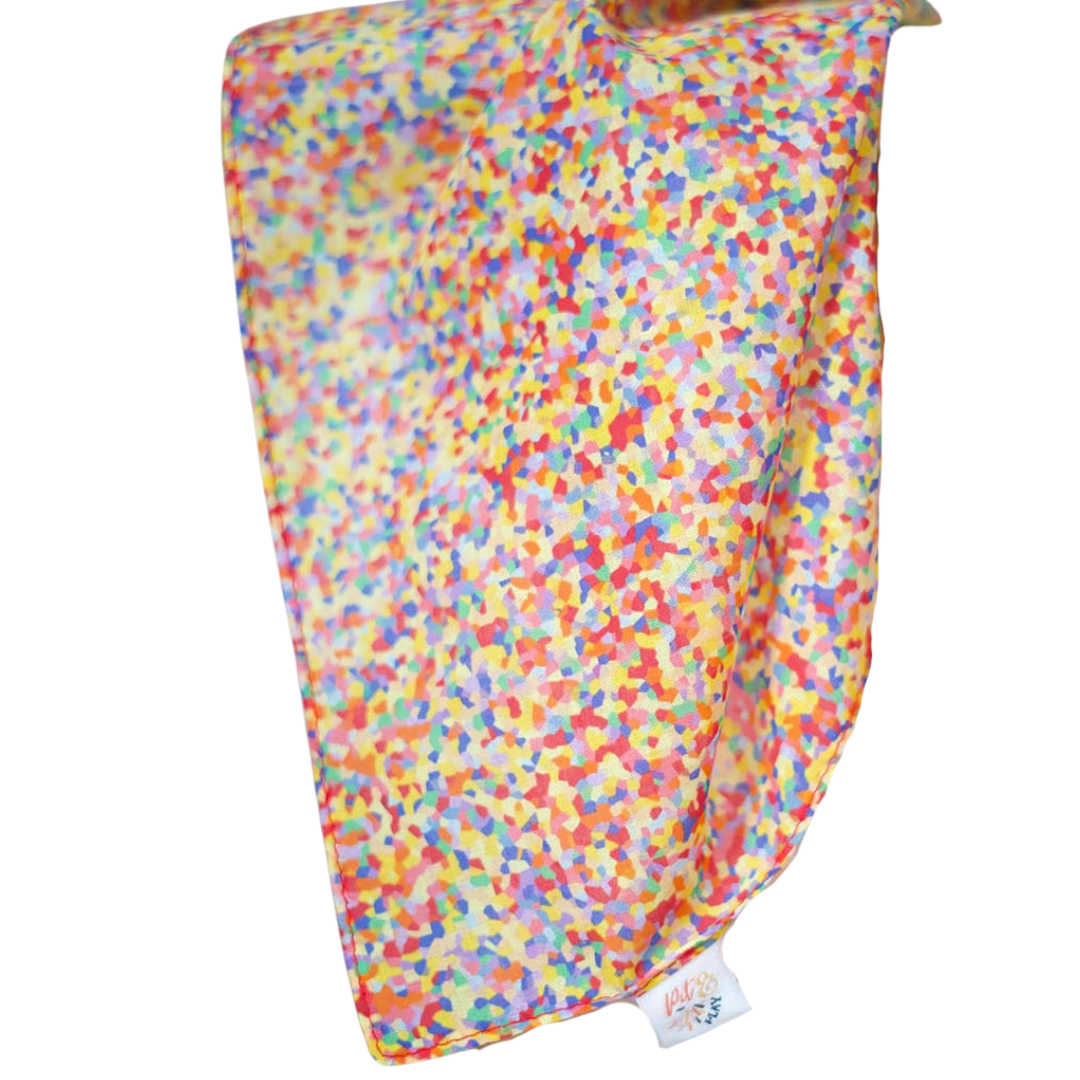 pit and play speeldoek - super confetti - 75x75 cm