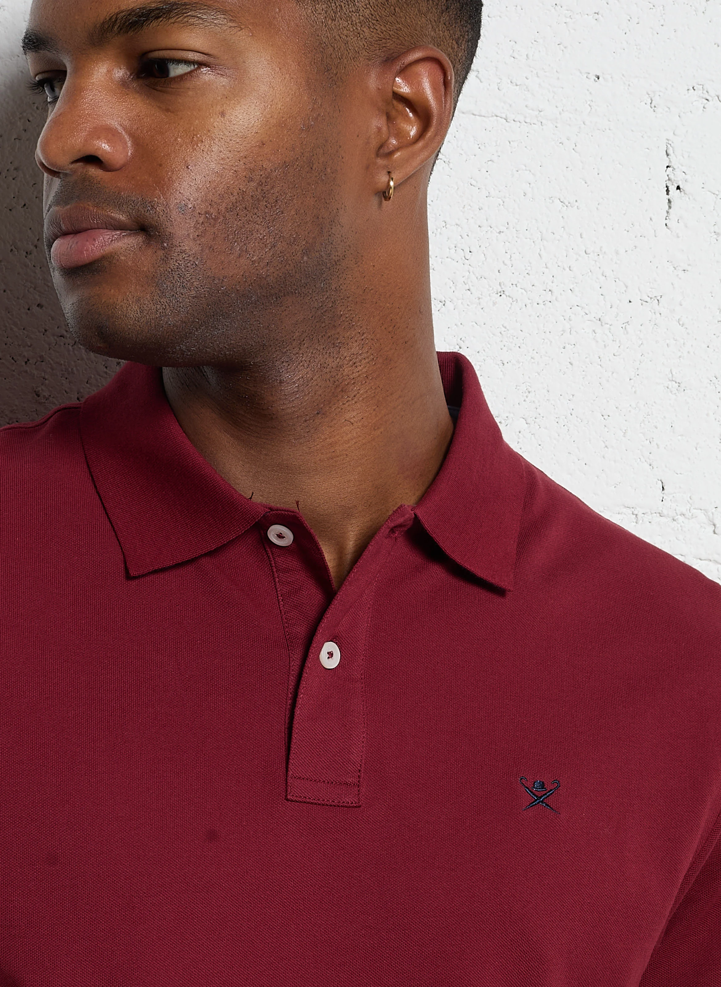 Polo regular-fit en coton| Rouge