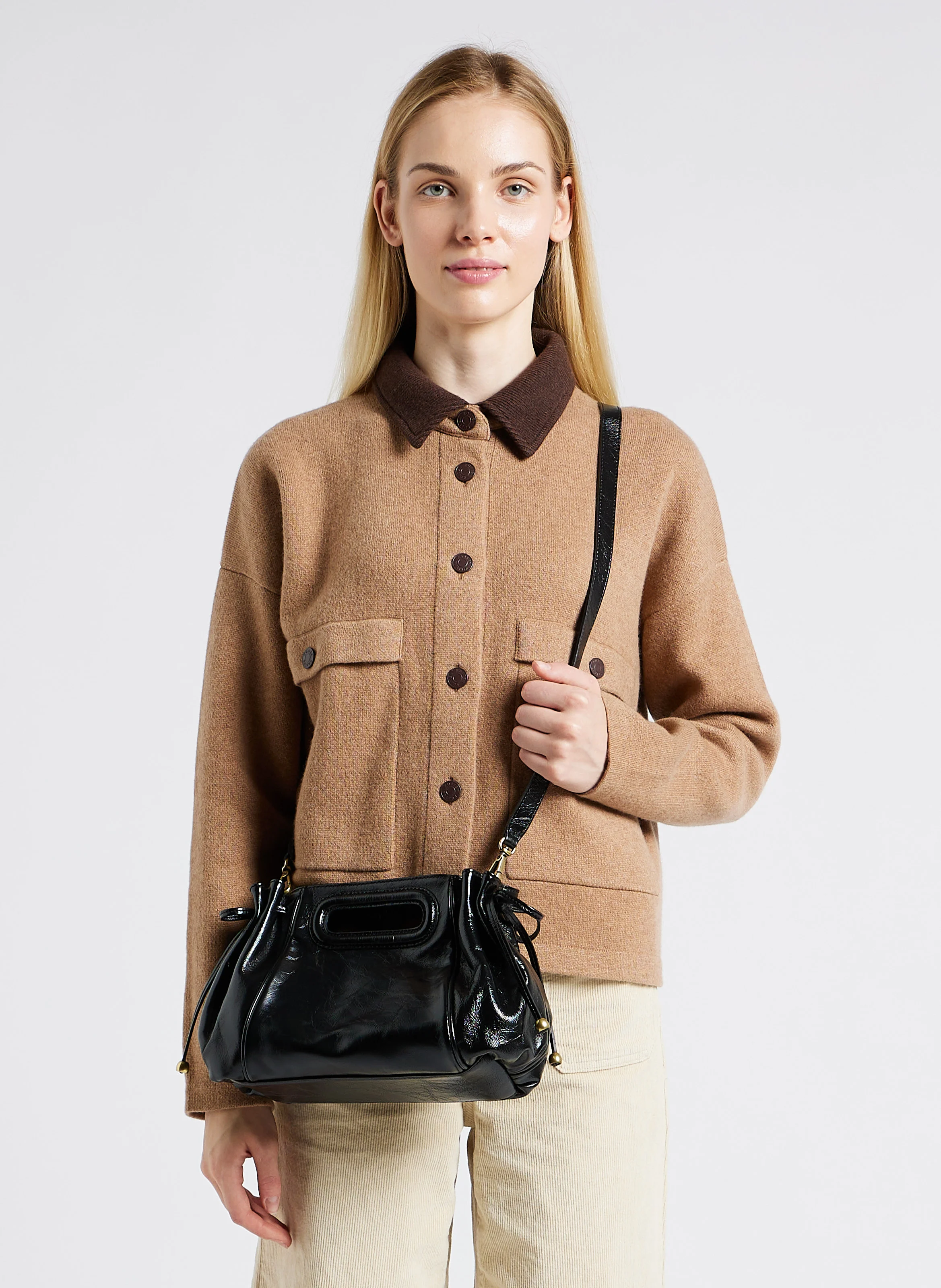 MINI DANY - Sac à main en cuir | Noir