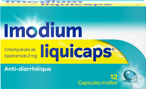 Imodium Liquicaps Anti-Diarrhéique Chlorhydrate De Lopéramide 2mg Capsules Molles 12