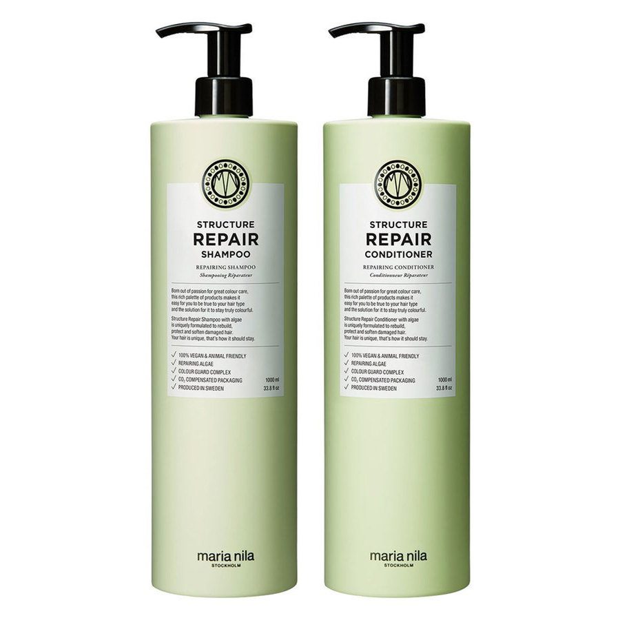 Maria Nila Structure Repair Shampoo + Conditioner 1000ml