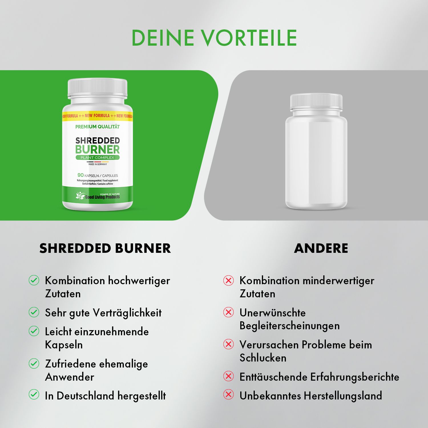 Shredded Burner Kapseln