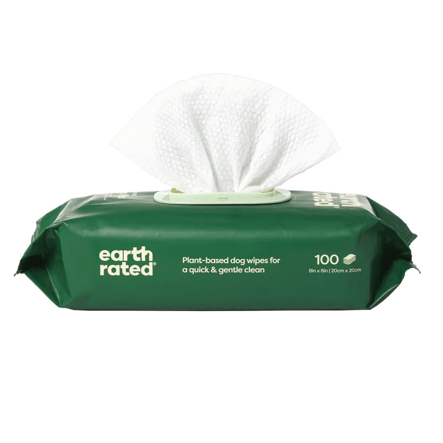 Lenços umedecidos Earth Rated para cães
