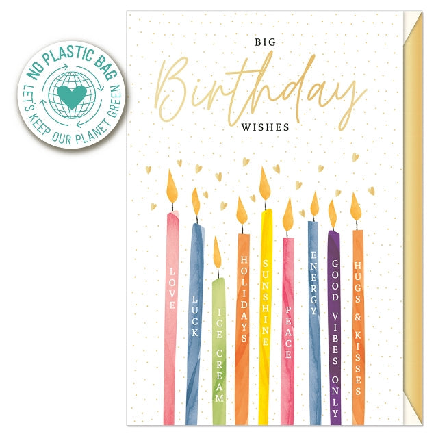 Postal - Happy Birthday Velas