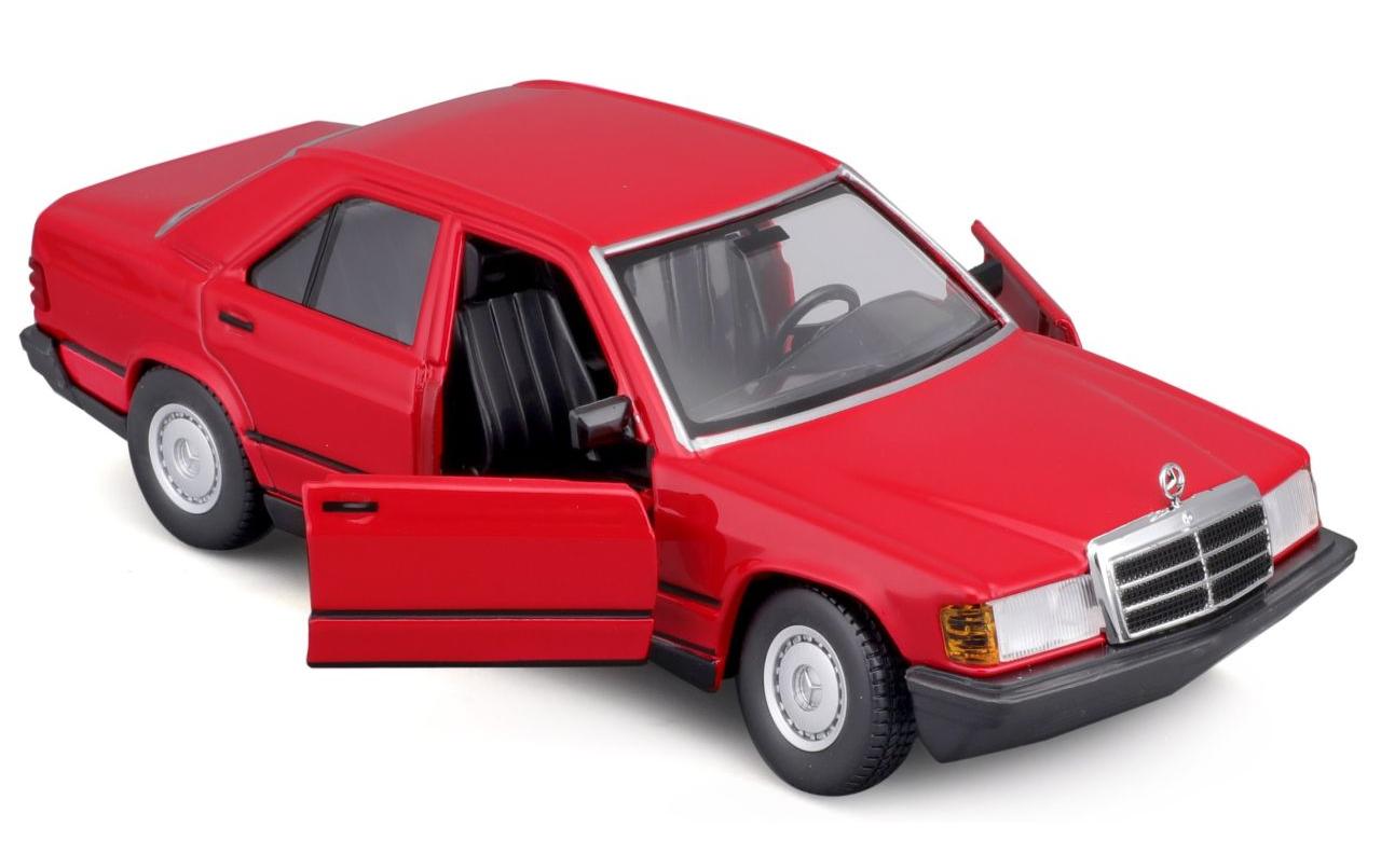 Mercedes Benz 190E 1987 Rot 1:24Sammlermodell im Massstab 1:24