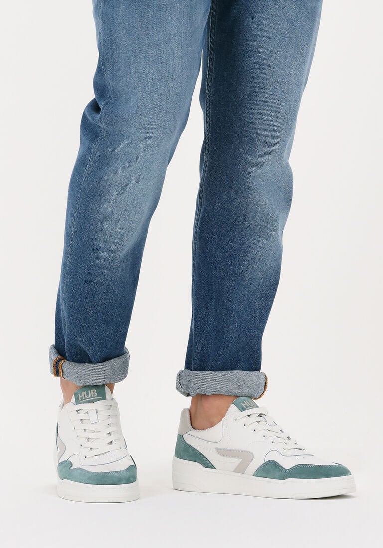 HUB witte hub lage sneakers court-z men