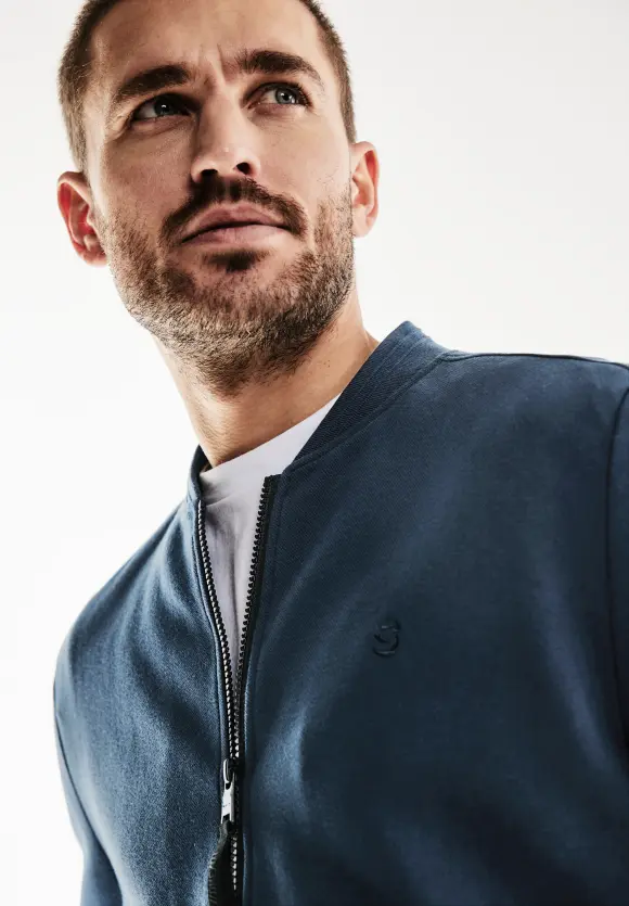 Piqué Blouson - dark dust blue