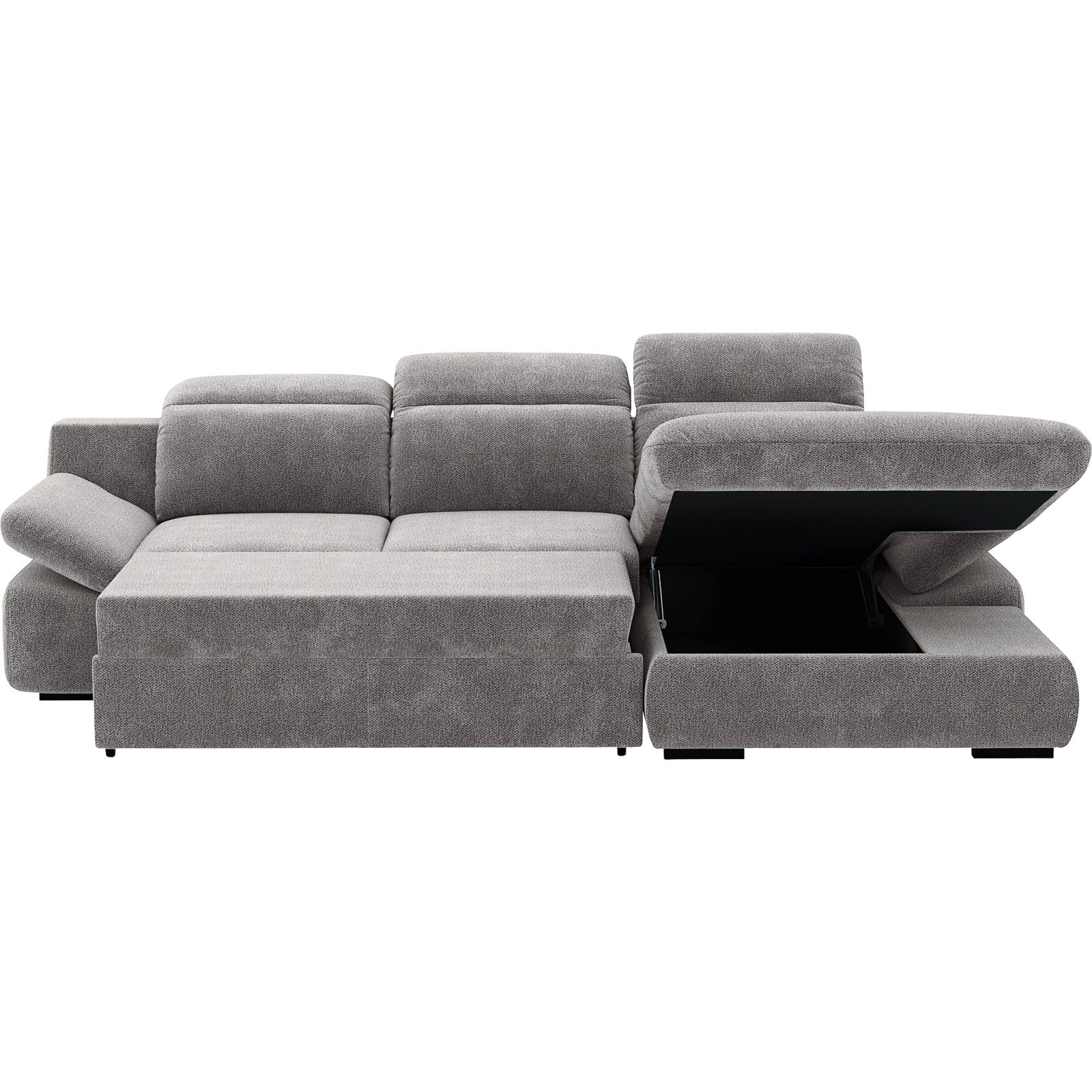 Ecksofa Lorena Stoff, Recamière rechts