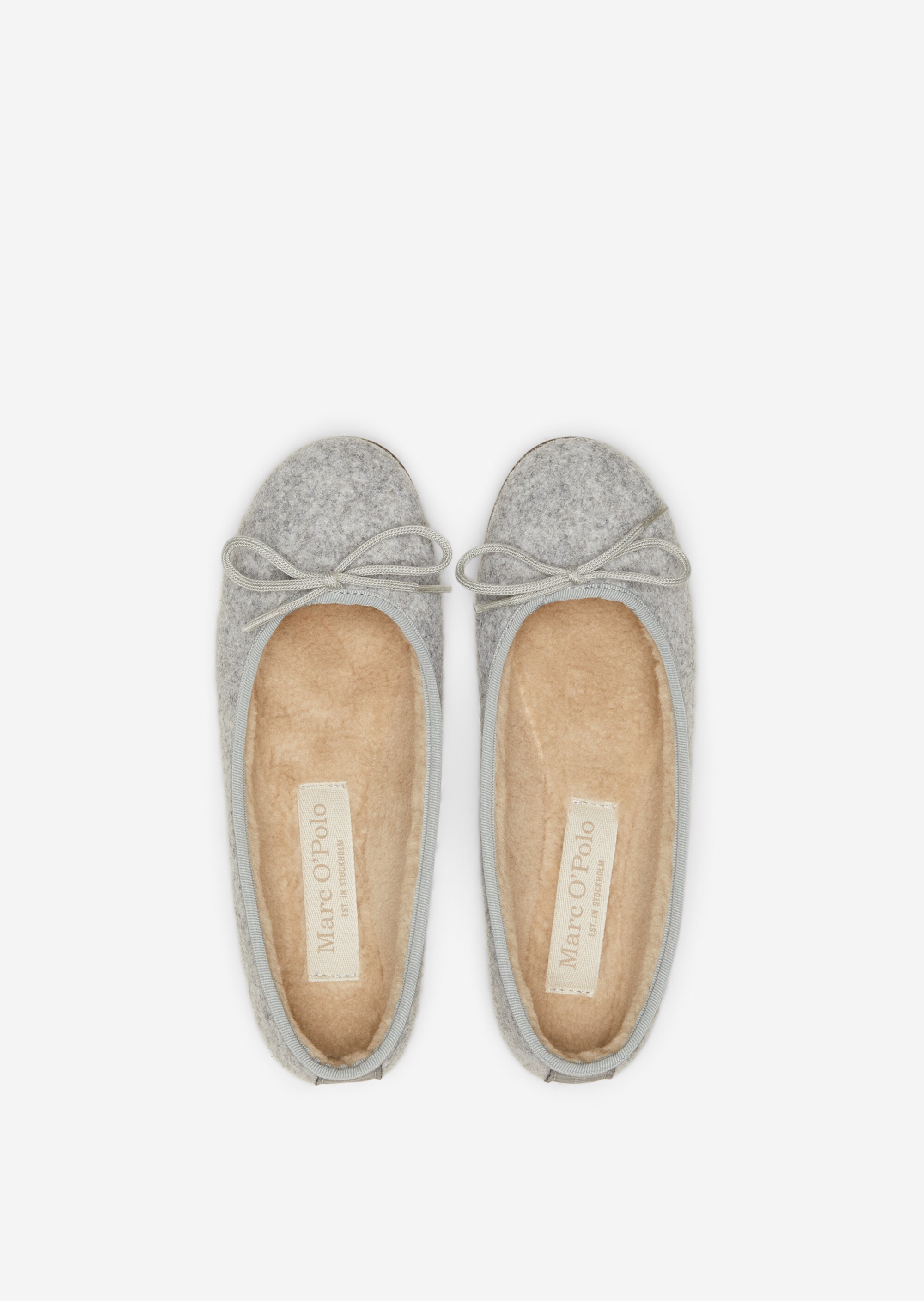 Ballerina-Hausschuhe mit flauschigem Teddyfutter