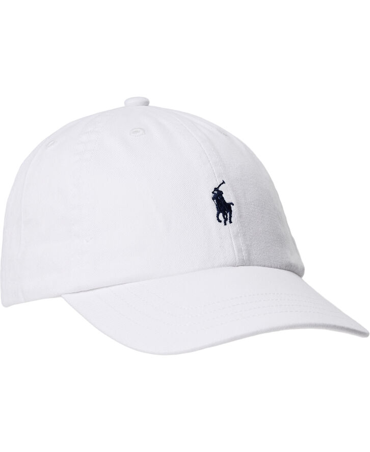 Polo Ralph Lauren Cotton Chino Baseball Cap Hvid