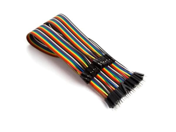 40 pinner 30 cm hann-til-hunn-koblingstråd (flat kabel)