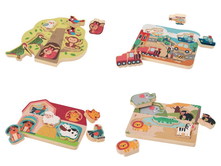 Houten puzzel met geluid