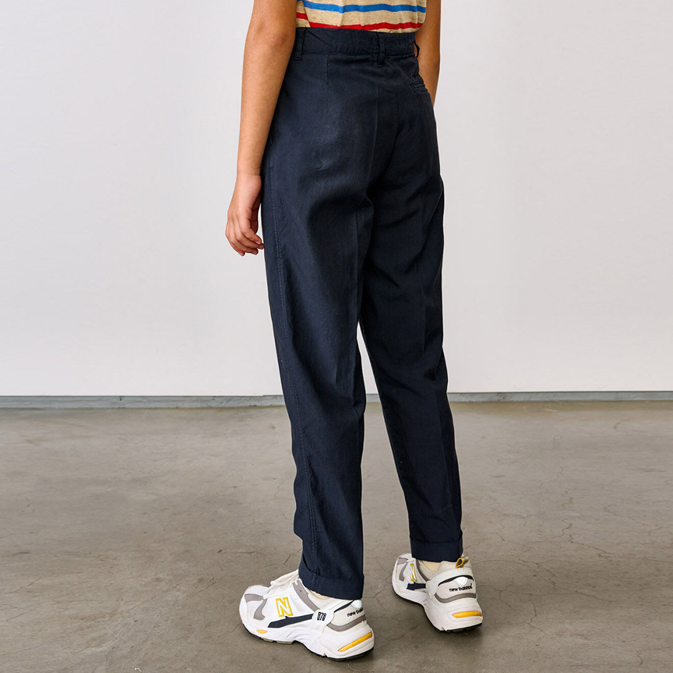Bellerose Pantalon Peace en Coton mélangé bleu marine