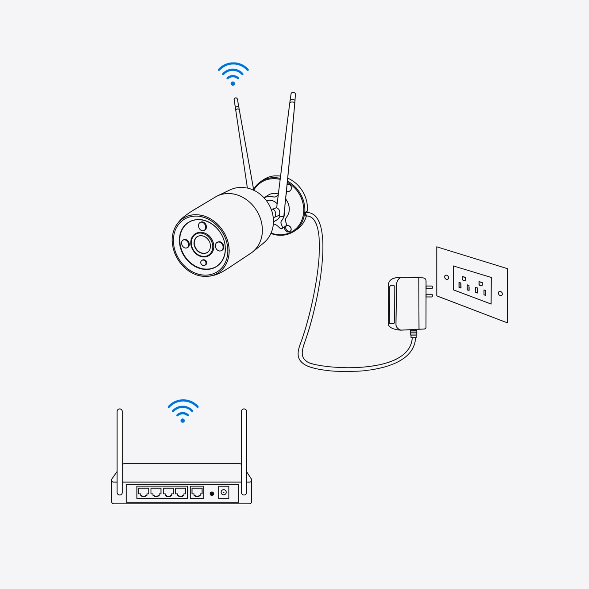 Reolink Überwachungskamera »W437 - 4K WiFi 6 Überwachungskamera Aussen mit 5X optischem Zoom« Aussenbereich Farbnachtsicht, IK10 Vandalismusgeschützt, 2-Wege-Audio, Wetterfest