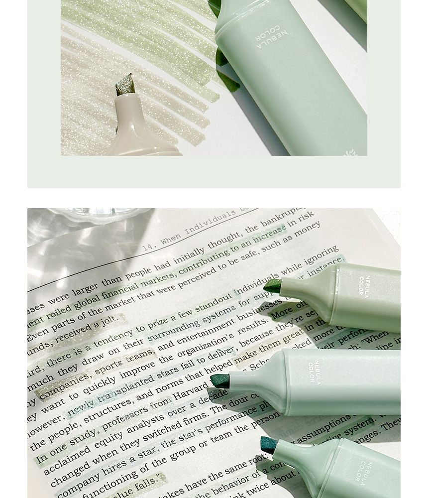 Klas 302 - Glitter markeerstift (verschillende ontwerpen) / Set