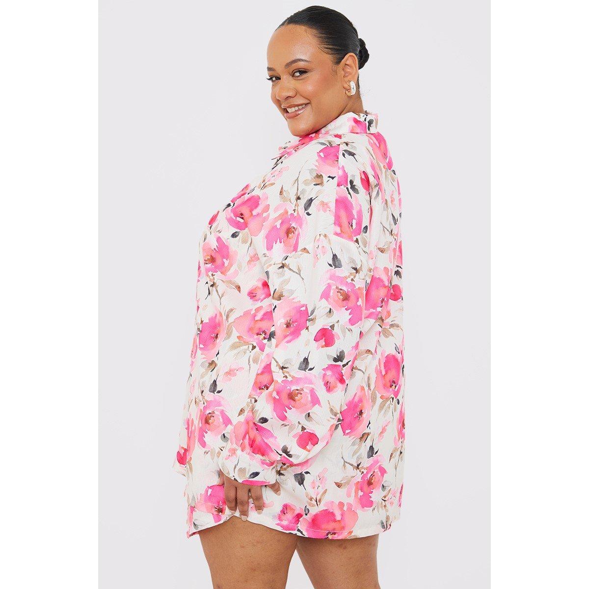 In The Style Studio In The Style Curve Pink Shirt