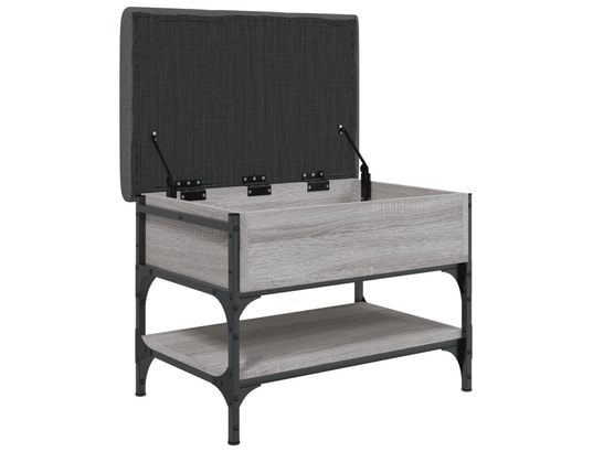 VIDAXL - Banc à chaussures sonoma gris 62x42x45 cm bois d'ingénierie