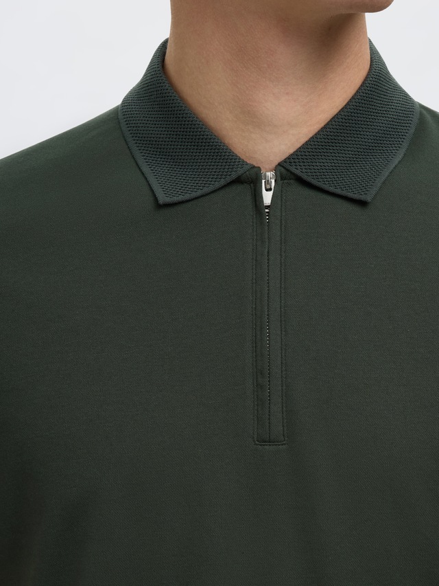 SELECTED HOMME Poloshirt »SLHFAVE ZIP SS POLO NOOS«