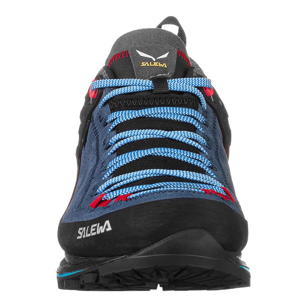 Salewa MTN TRAINER 2 GTX - Chaussures trekking Femme dark denim/fluo coral