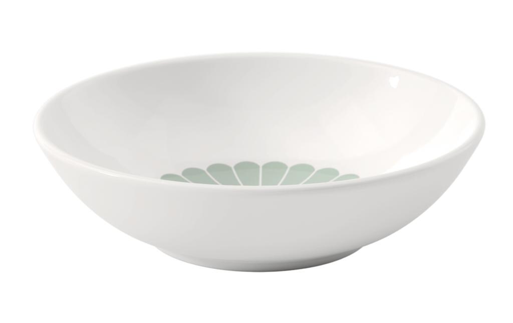 Dessert-Schale Fleur 6 Stück, GrünSchale aus hochwertigem Porzellan
