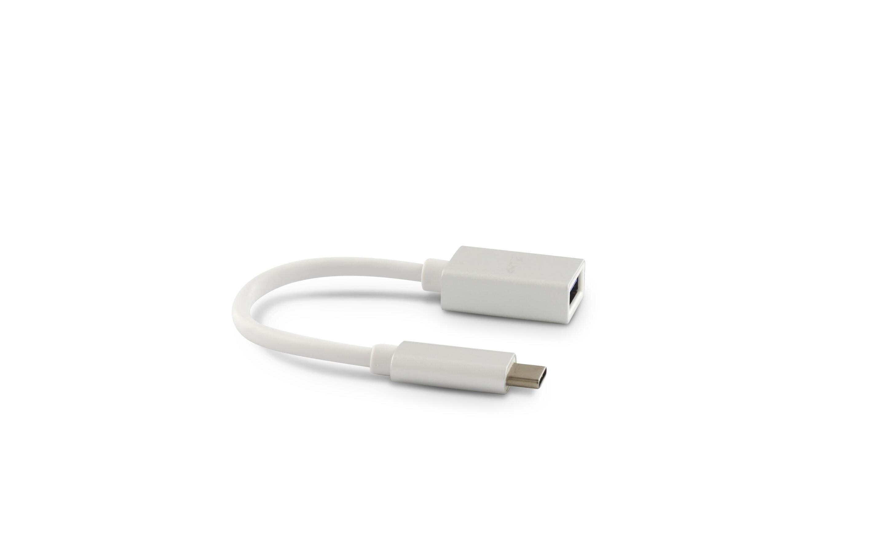 USB 3.0 Adapter USB-C - USB-A 15 cm Verlängerung SilberUSB-C zu USB-A Adapter