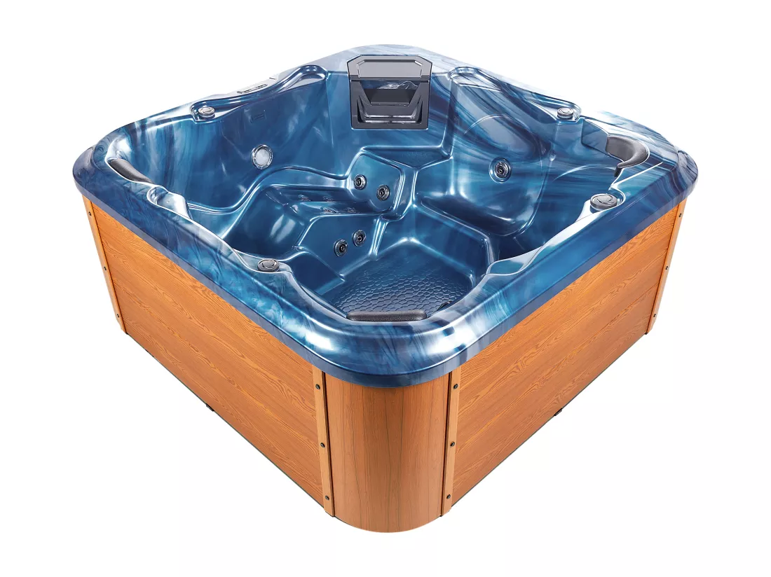 Spa d'extérieur avec LED TULAROSA Bleu