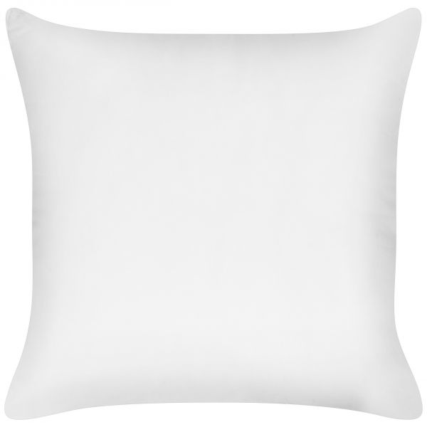 Beliani Almofada de Baixo Perfil em Algodão Japara e Lyocell Branco Retangular 80 x 80 cm Enchimento de Poliéster