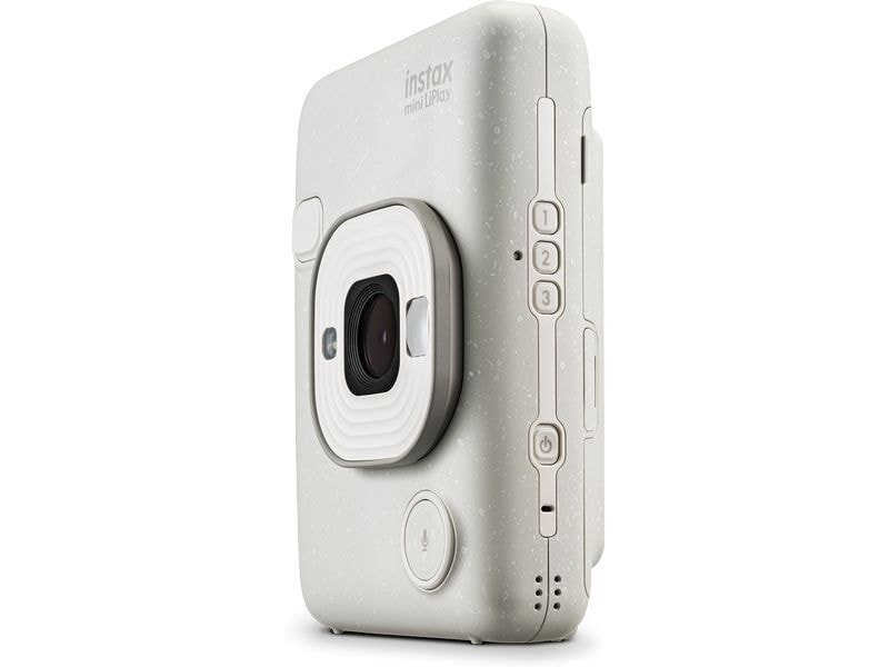 Fujifilm Fotokamera Instax Mini LiPlay Weiss Hybrid-Sofortbildkamera