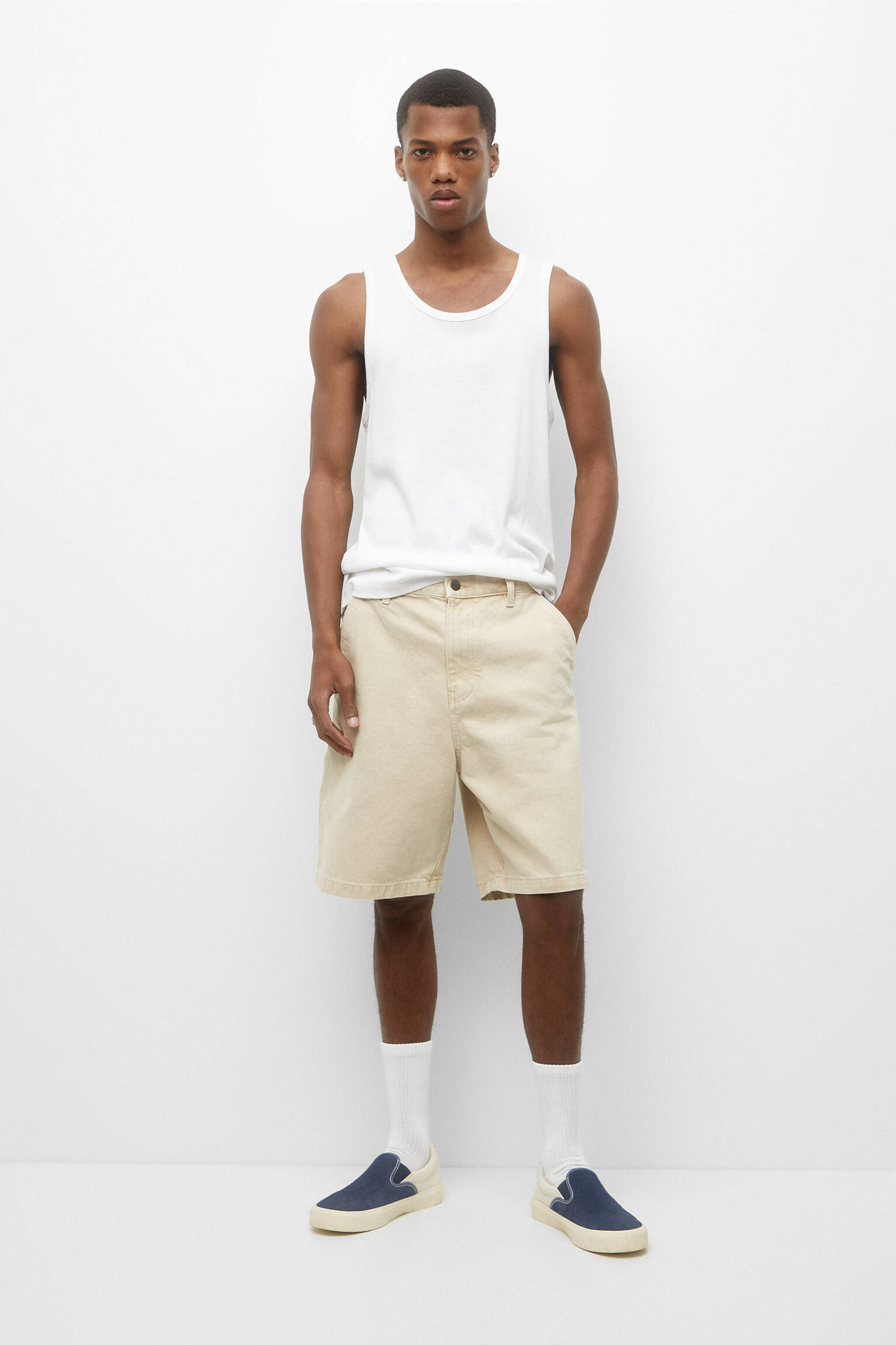 Bermuda jeans Carpenter - Marrom